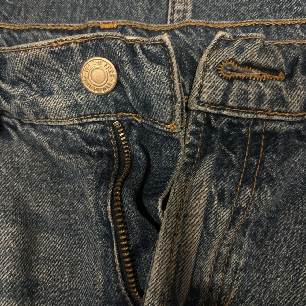 Free people denim skirt